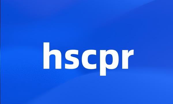 hscpr