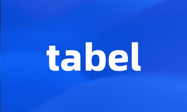 tabel