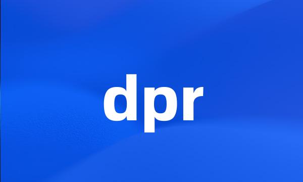 dpr