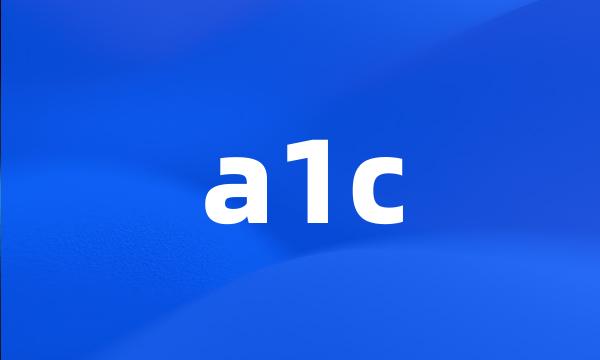 a1c