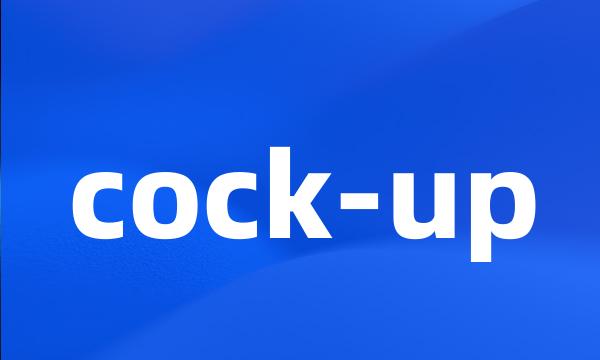 cock-up