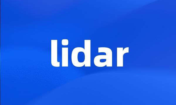 lidar