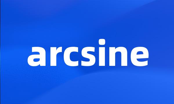 arcsine