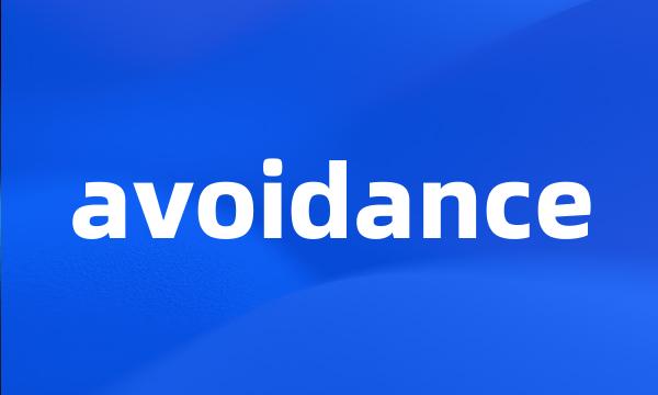 avoidance