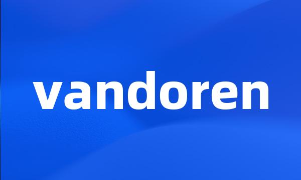 vandoren