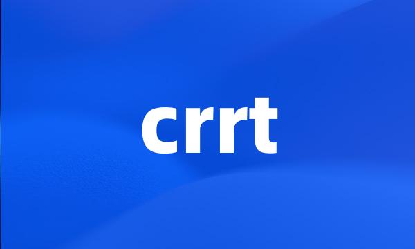 crrt