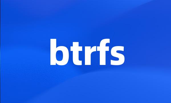 btrfs