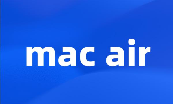 mac air