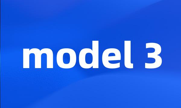 model 3