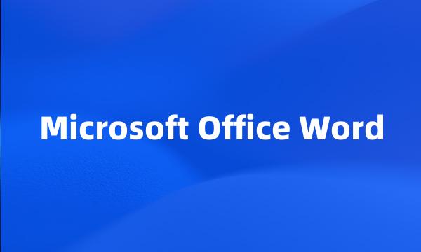 Microsoft Office Word