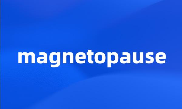 magnetopause