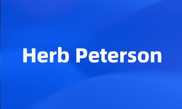 Herb Peterson