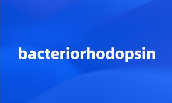 bacteriorhodopsin