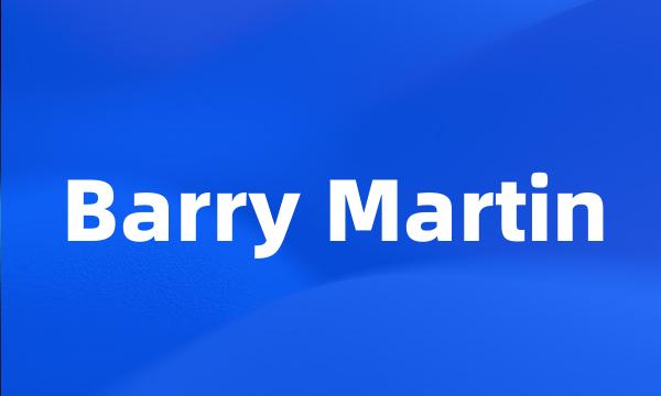 Barry Martin