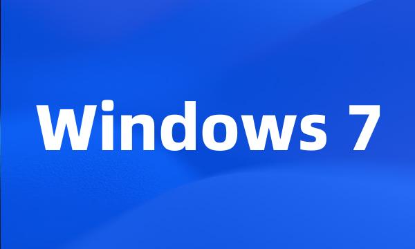 Windows 7