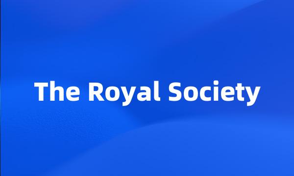 The Royal Society