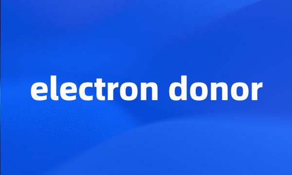 electron donor