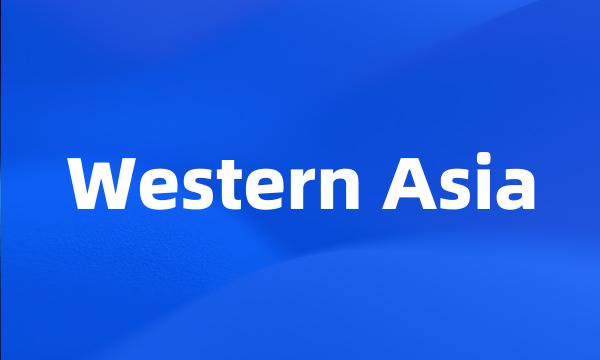 Western Asia