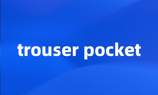 trouser pocket