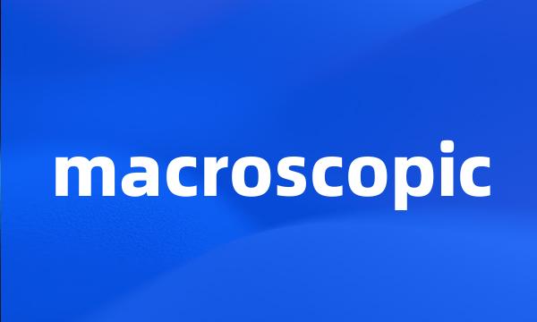 macroscopic