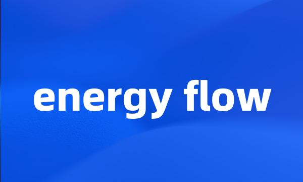 energy flow