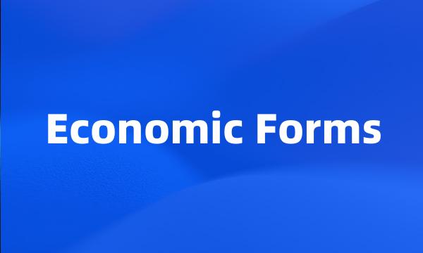 Economic Forms