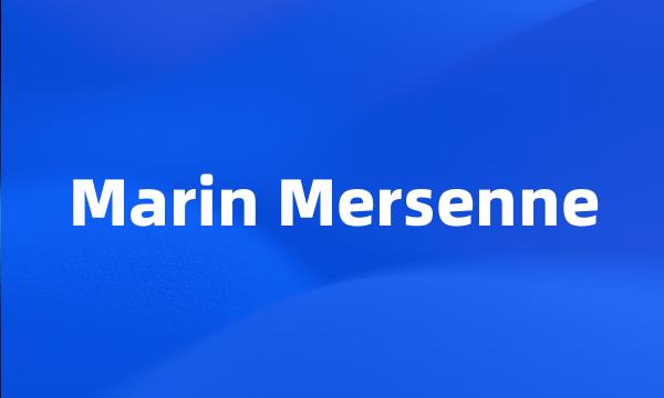 Marin Mersenne