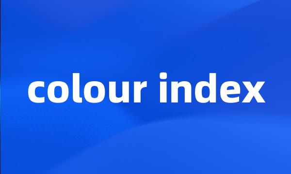 colour index