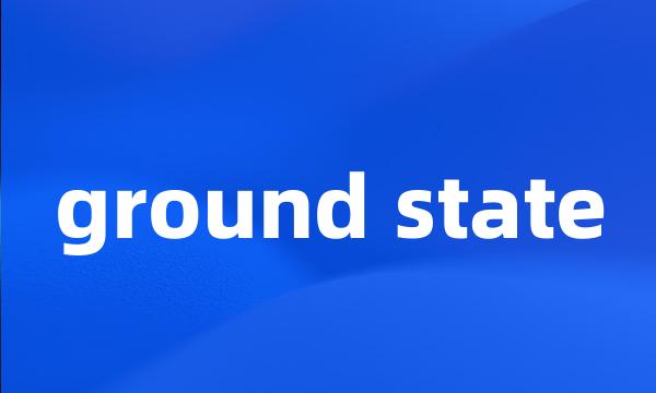 ground state