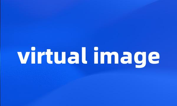 virtual image