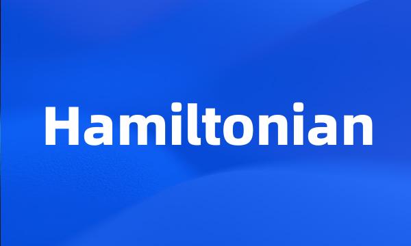 Hamiltonian