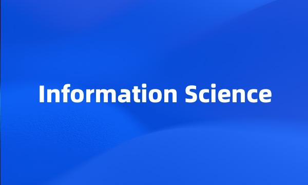 Information Science