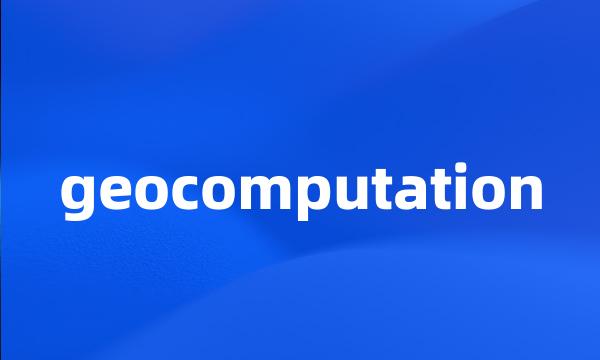 geocomputation