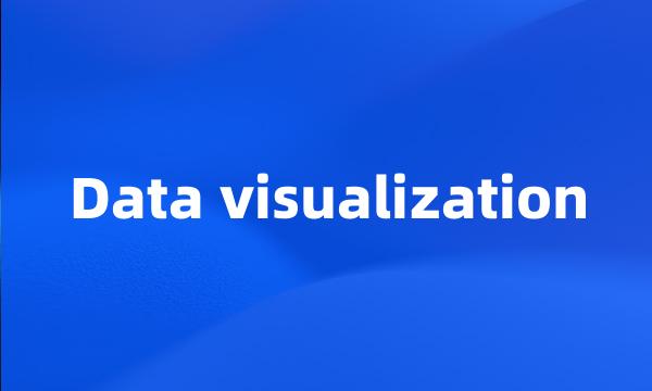 Data visualization