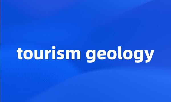 tourism geology