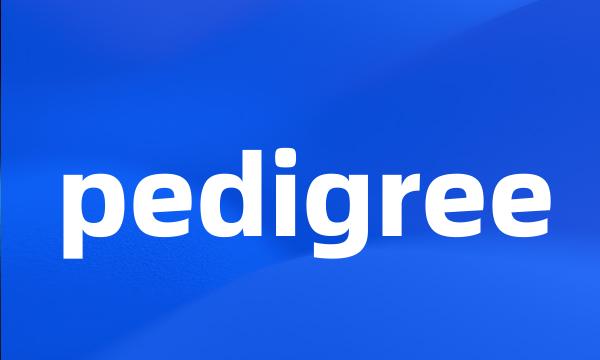 pedigree