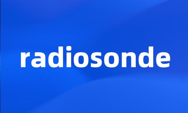 radiosonde