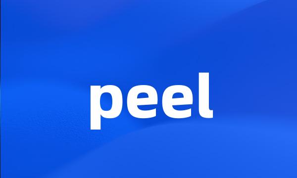 peel