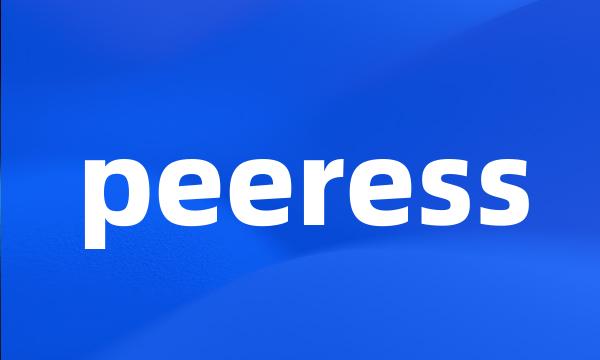 peeress