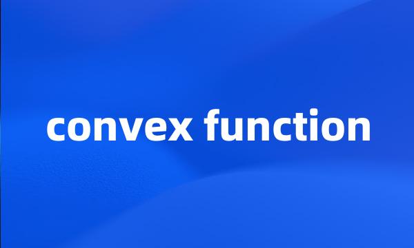 convex function