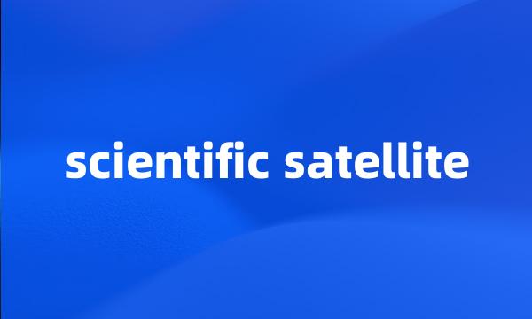 scientific satellite