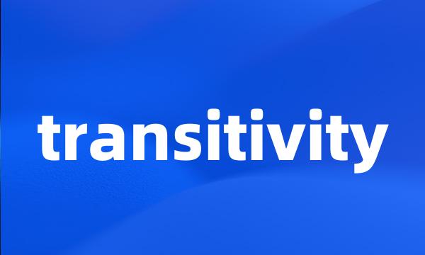 transitivity