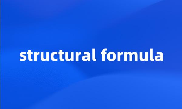 structural formula