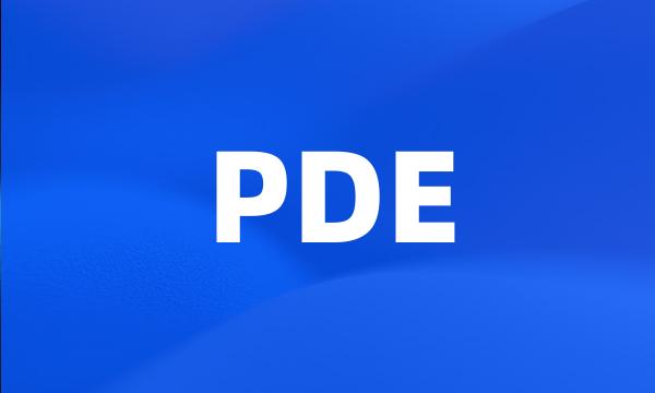 PDE