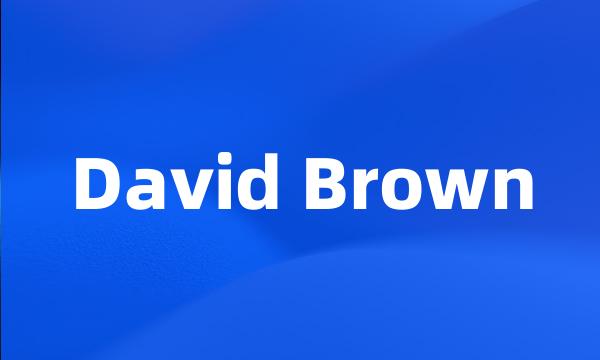 David Brown