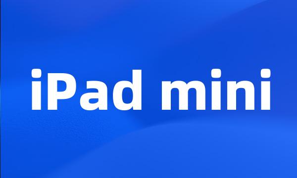 iPad mini