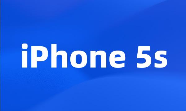 iPhone 5s