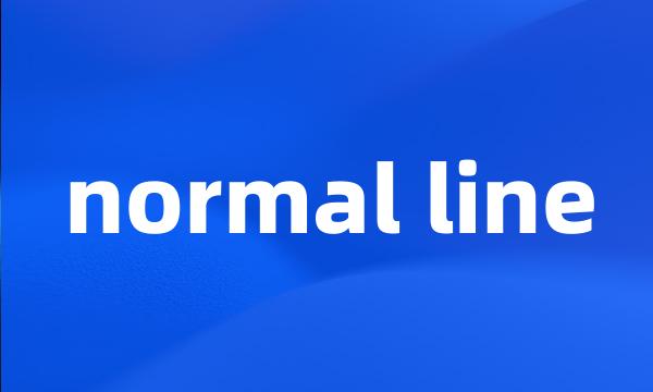 normal line