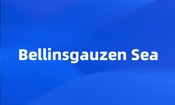 Bellinsgauzen Sea