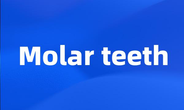 Molar teeth